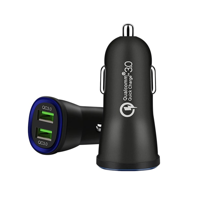 Bluejw LED Car Charger Dual USB Port 12V/24V Automobile Charger Adapter 1A Vehicle Power Adapter for Phone - Image 2